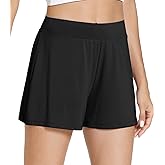 WiWi Viscose from Bamboo Pajama Shorts for Women Soft Casual Sleep Wide Leg Lounge Bottoms Pj S-XXL