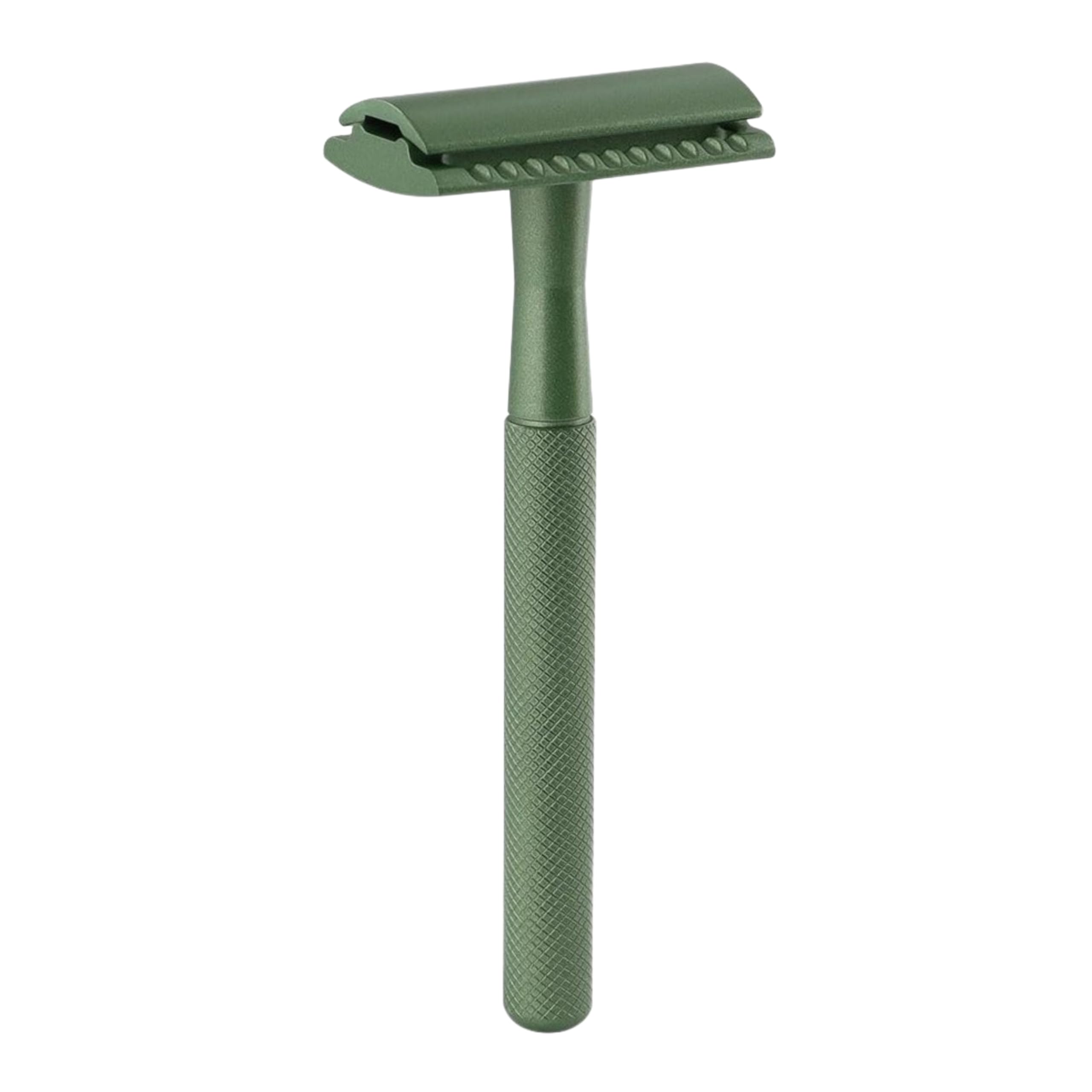 Groomixx Double Edged Safety Razor - Compatible with Double Edged Razor Blades (Green)