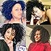Afro Kinky Curly Clip in Ponytail Hair Extensions for Black Women 10 Inches Natural Color Ponytail Extensions