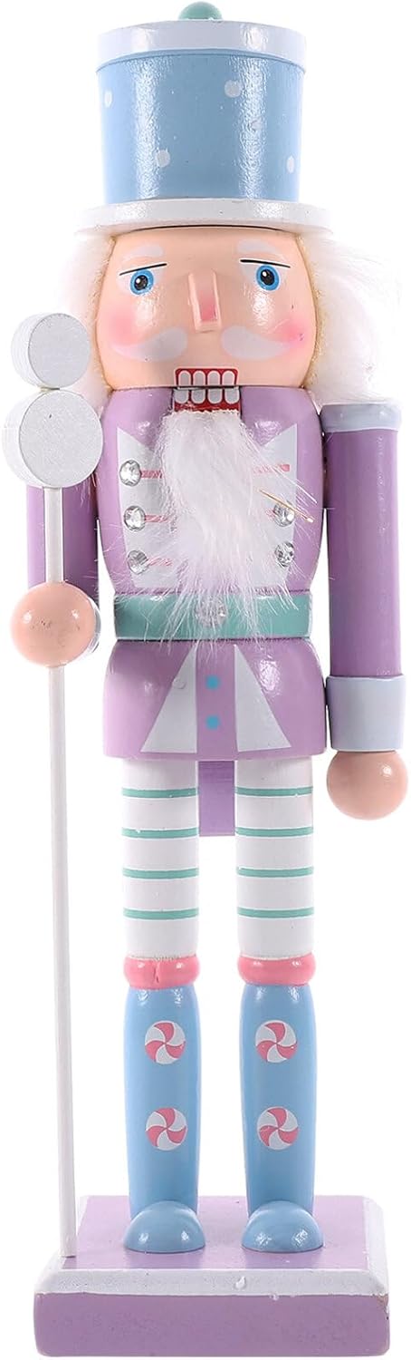 Nutcrackers - IMIKEYA Christmas Nutcrackers Figures: Wooden Nutcracker Christmas Nutcracker Ornament Nutcracker Soldier Christmas Decorations Figures Wooden Nutcracker Ornaments for Christmas Desktop Gift