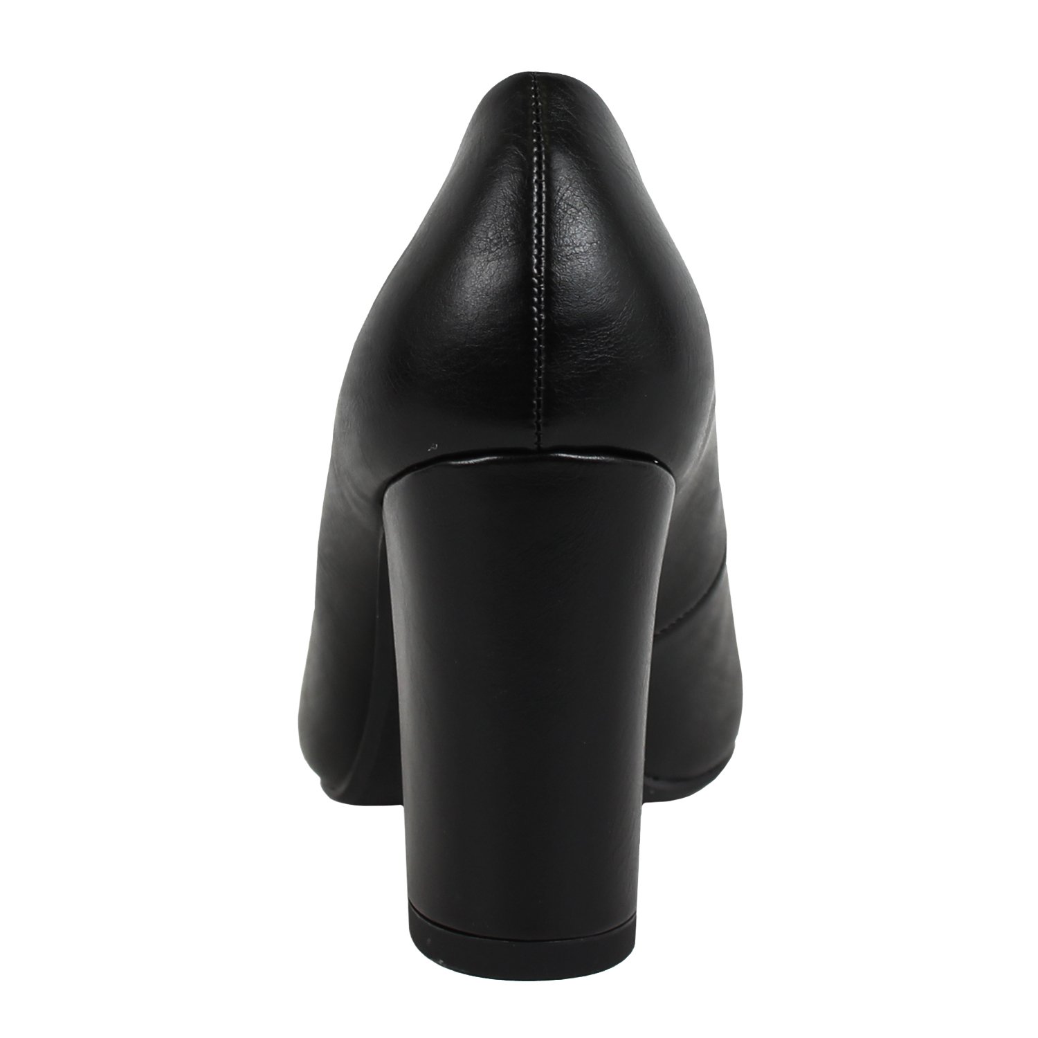 City Classified Comfort Women's Round Toe Chunky Block Mid Heel Pump - Image 4