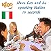 KLOO Learn to Speak Italian Games - People & Small Talk - Pack 1 (Double Deck)