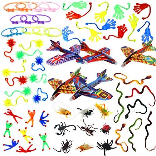 ENJOJ 100 Pcs Party Favor Toy Assortment Pinata Stuffers Toys Kids Party Favor and Carnival Prizes Party Toys Medals Combinations for Boys Girls Birthday Party School Awards