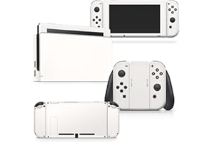 Tacky Design Solid Skin Compatible with Nintendo Switch Skin Wrap Cover, Classic Skin for Switch Stickers, Premium 3M Vinyl (Soft Ivory, Nintendo Switch (2017))