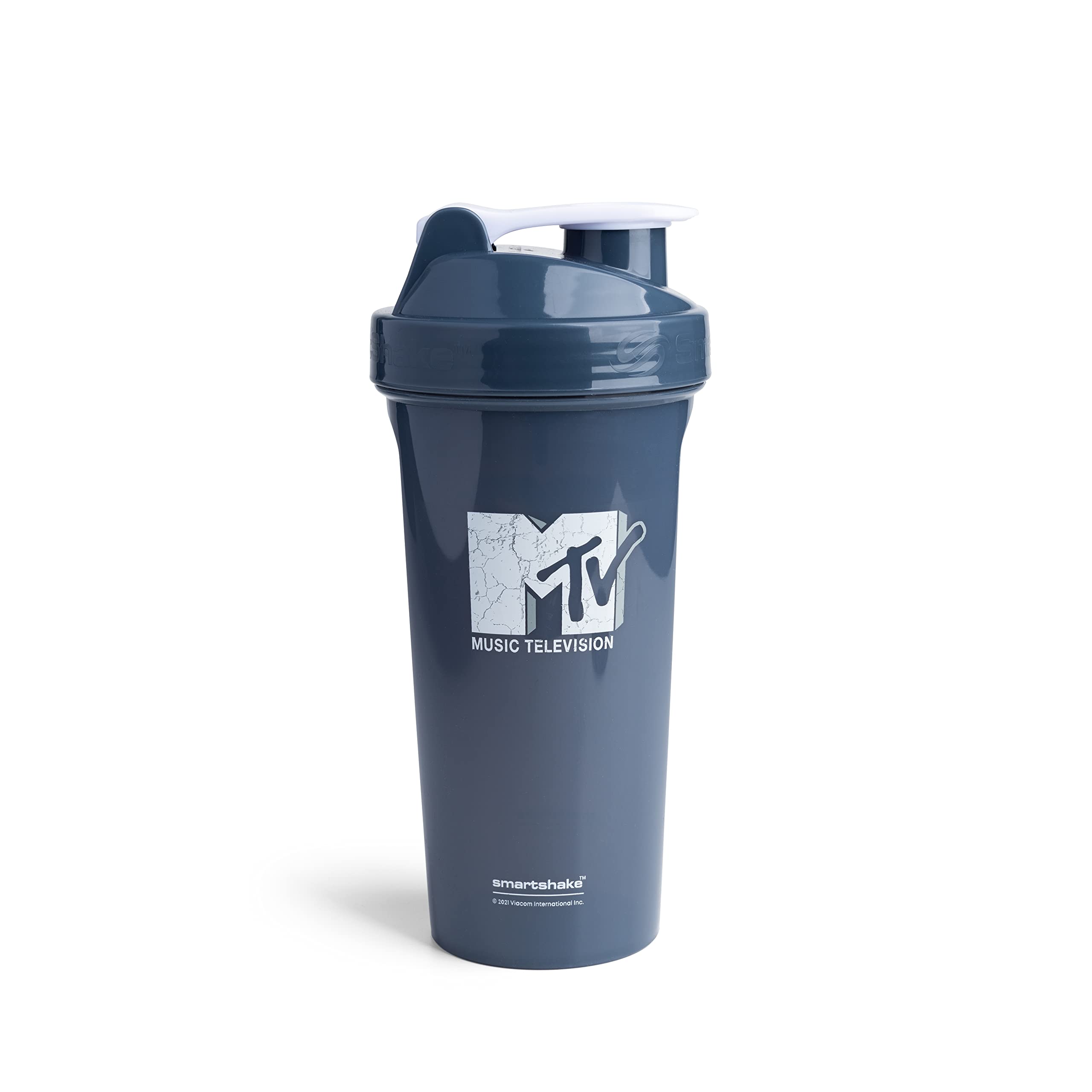Smartshake Lite MTV Cracked Logo Shaker Bottle (800 ml / 27 oz) | Durable Design and Easy to Clean Water Bottle | Leakproof, BPA Free & DEHP Free