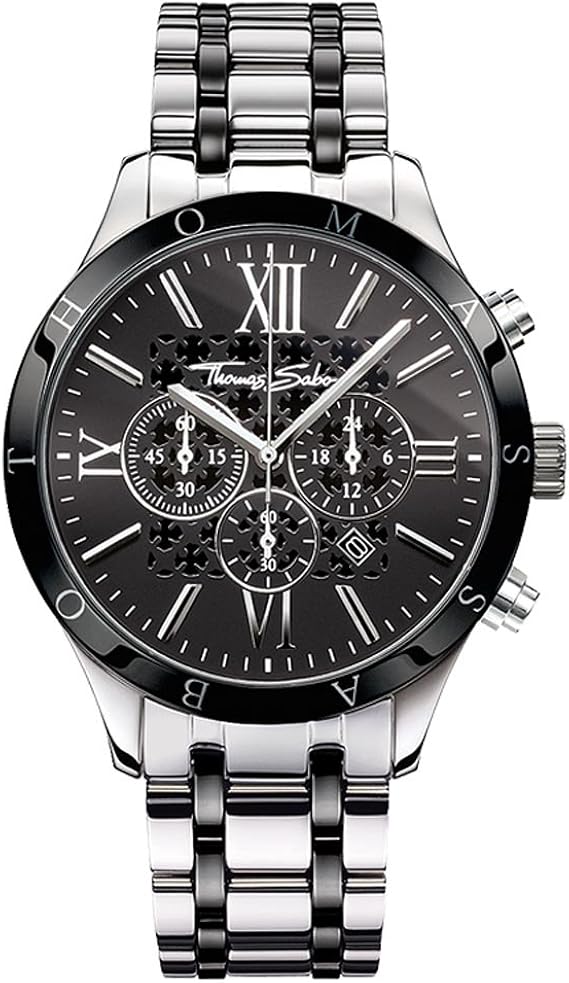Thomas Sabo Men's Watch Rebel Urban silver black Analogue