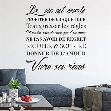 Wall Art Decor Decals Removable Mural Stickers Citation La Vie C Est Vivre Ses Reves Living Room Amazon Co Uk Diy Tools Wall Art Decor Decals Removable Mural Stickers Citation La Vie C Est Vivre Ses Reves Living Room Amazon Co Uk Diy Tools