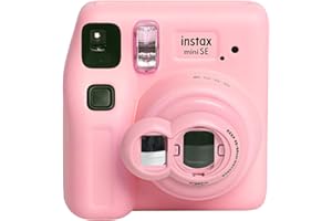 MUZIRI KINOKOO Close Up Lens for Instax Mini 7 Plus/Mini 7+/ Mini 7S / Mini SE Instant Camera with Self-Portrait Mirror for Fuji Mini 8 / Mini 8 + / Mini 9 / Mini KT Selfie Lens Mirror - Pink