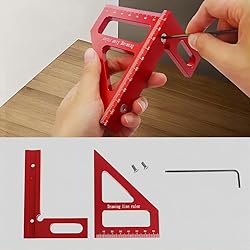KETIPED 3D Multi-Angle Measuring Ruler,45/90 Degree