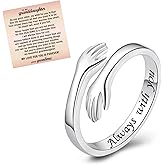 SOPIFY To My Granddaughter Hug Ring for Granddaughter,Granddaughter Gifts From Grandma,Always With You Hug Ring for Granddaughter
