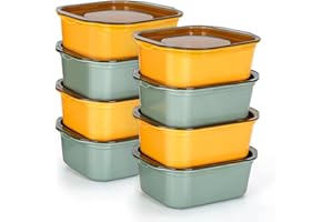 16 Pcs 16.2 oz Meal Prep Containers Reusable with Lids, Sturdy Leakproof & Food Safe, Microwave, Freezer, Dishwasher Safe Pre