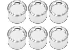 Angoily 6pcs Small Metal Paint Cans with Lids Empty round Paint Containers 0.1l Sealed Steel Buckets for DIY