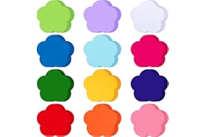 Kisston 360 Pcs Spring Flowers Cutouts Paper 3.9 Inch Assorted Color Die Cuts for DIY Craft Projects Bulletin Board Decor