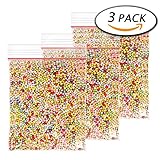 3 Pack Styrofoam Mini Foam balls for slime, Decoration and DIY Craft (Approx 45000 Foam Balls)