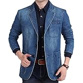 Cloudstyle Mens Casual 2 Buttons Slim Fit Jacket Lightweight Formal Business Blazer Sport Coat