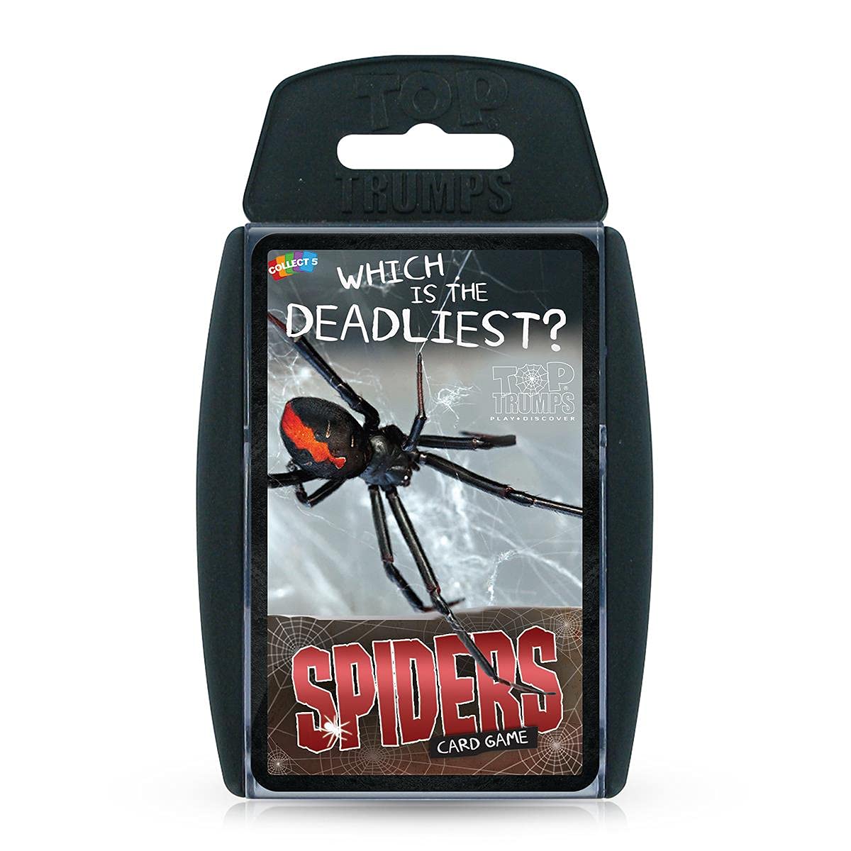 Top Trumps Spiders Classics Card Game, Discover facts about the Goliath bird eater, Black Widow and Wheel Spider in this educational pack, 2 plus players makes a great gift for ages 6 plus