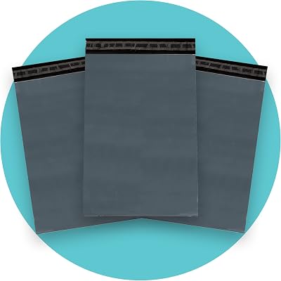 Triplast 10 x 14-Inch Plastic Mailing Bags Grey Pack of 200