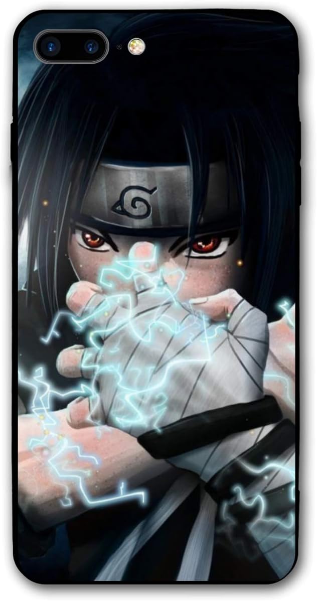 iPhone 7 Plus Case 8 Plus Case 5.5",Japanese Anime Case Plastic Soft Cover for iPhone 7 Plus/8 Plus (Naruto-Sasuke-2)