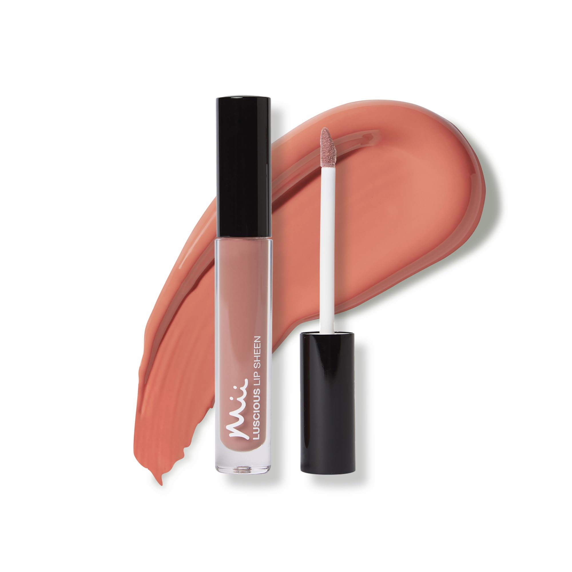 Mii Cosmetics - Luscious Lip Sheen Nourishing Lip Gloss - Coral Toned Nude - Indulge 02