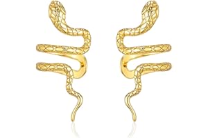 DTESL Simple Snake Clip Earrings For Women Fashion Wedding High Jewelry Party Gifts for Women Mother Friends