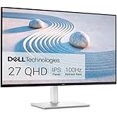 Dell S2725DS Monitor - 27 Inch, QHD (2560x1440) Display, 100Hz refresh rate, 1500:1 contrast ratio, TÜV Rheinland Eye comfort