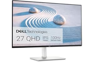 Dell S2725DS Monitor - 27 Inch, QHD (2560x1440) Display, 100Hz refresh rate, 1500:1 contrast ratio, TÜV Rheinland Eye comfort