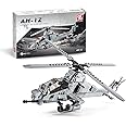 DAHONPA AH-1Z Helicopter Military Army Airplane Building Bricks Set, 480 Pieces Air-Force Build Blocks Toy, Gift for Kid and Adult.