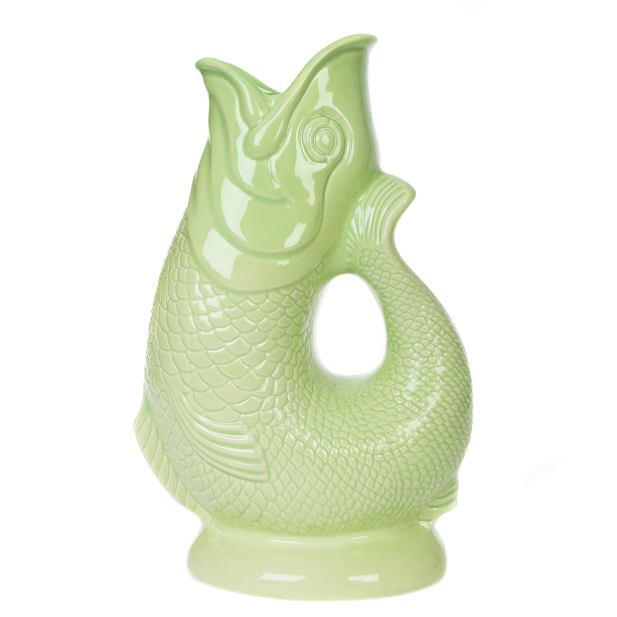 Gurgly Iconic Apple Glug Jug Large 28cm 1.4L – Fish Water Jug, Decorative Fish Vase, Ornament, Carafe