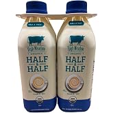 Organic Grade A UHT Half and Half, Pack of 2, 32 fl oz Each