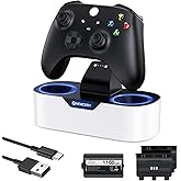 NEWDERY Charger Station for Xbox Wireless Controllers, Fast Charging Dock Single Charging Stand for Xbox One/Series X|S Controller