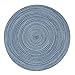 Round Table Placemats,Homcomoda Placemats for Kitchen Table Set of 6-15 Inch (Set of 6, Blue)