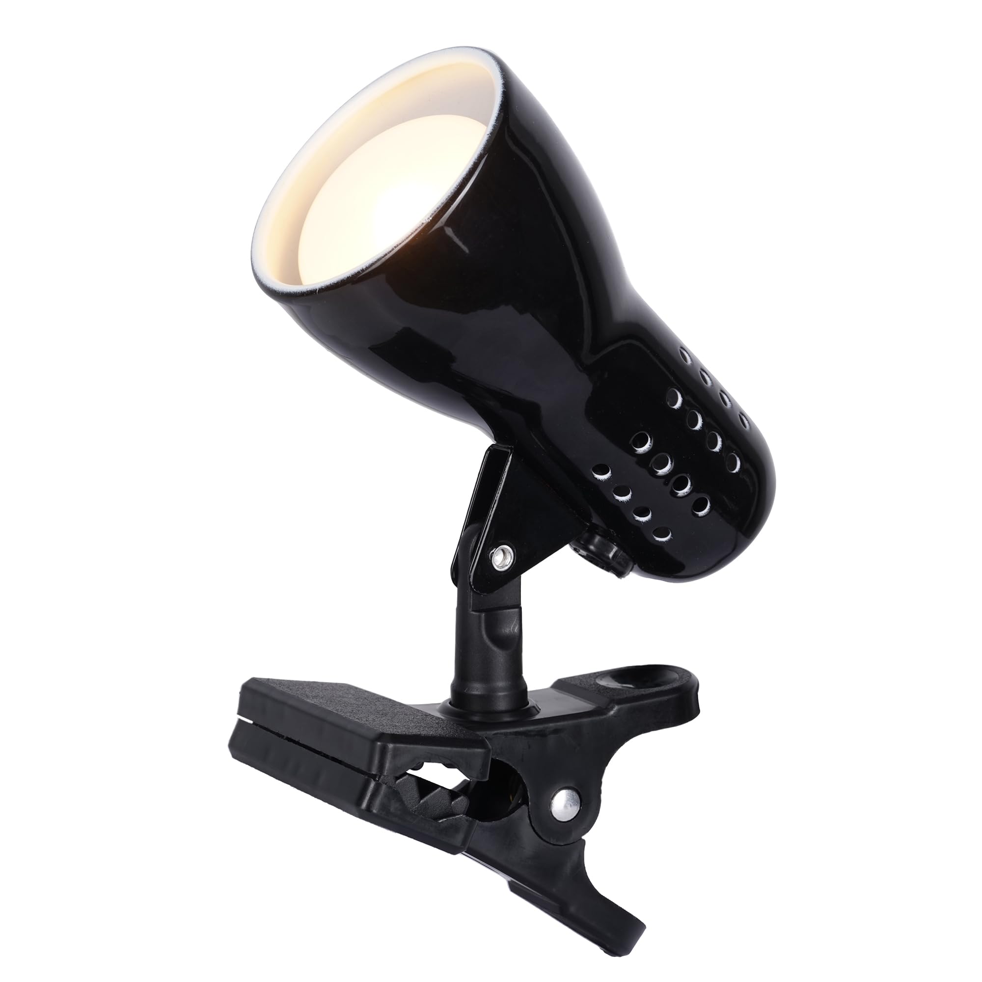 Photo 1 of Catalina Lighting 24290-000 Adjustable LED Mini Clip Reading Lamp, Multipurpose Clip Lamp for Office, Dorm, or Bedroom, Smart Home Compatible, LED Bulb Included, 5", Black