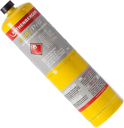 Rothenberger 400gms MAPP Gas Cylinder Disposable Fuel for Torch