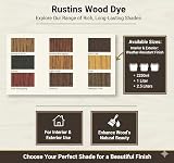 Rustins Wood Dye 250ml Brown Mahogany Quick Drying Deep Penetration All Wood view 4