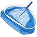Heavy-Duty Aluminum Pool Rake Head with Deep Bag - Standard 1.25