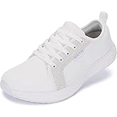 WHITIN Women's Wide Toe Box Walking Shoes | Wide Width Fashion Tennis Sneakers | Zero Drop & Rubber Outsole