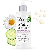 Glycolic Facial Cleanser - Wrinkle, Fine Line, Age Spot, Acne & Hyperpigmentation Exfoliating Face Wash - Clear Skin & Pores 