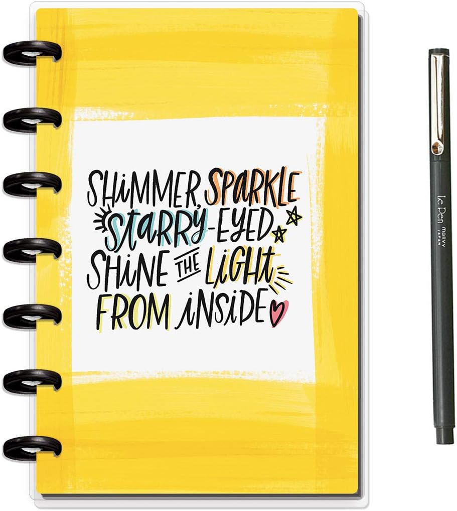 Create 365 Mini Happy Planner – Choose to Shine – 12 Months 2019 – 2020 + Uchida Le Pen 0.3mm Black Pen