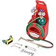 Wilitto Oxy Acetylene Torch Kit - Portable Oxygen & Acetylene Gas Welding, Cutting, Brazing & Soldering Kit with Oxyacetylene Gas Regulators & Double Fuel Cylinder