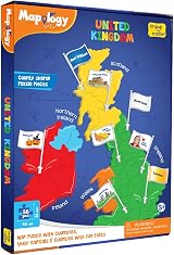 Imagimake Mapology United Kingdom Jigsaw Puzzle for Kids Flags Capitals view 2