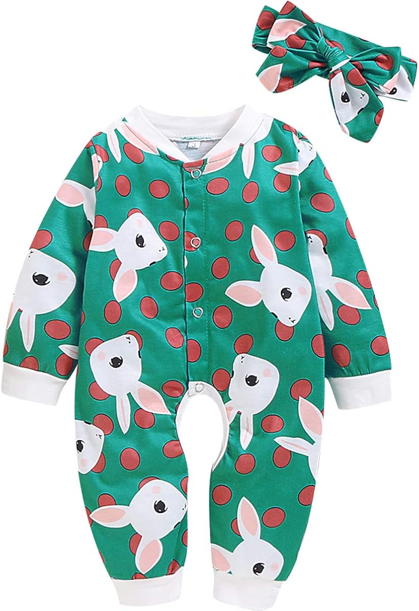 LYSMuch Baby Toddler Girls Boys Long Sleeve Romper Take Home Outfit Jumpsuit