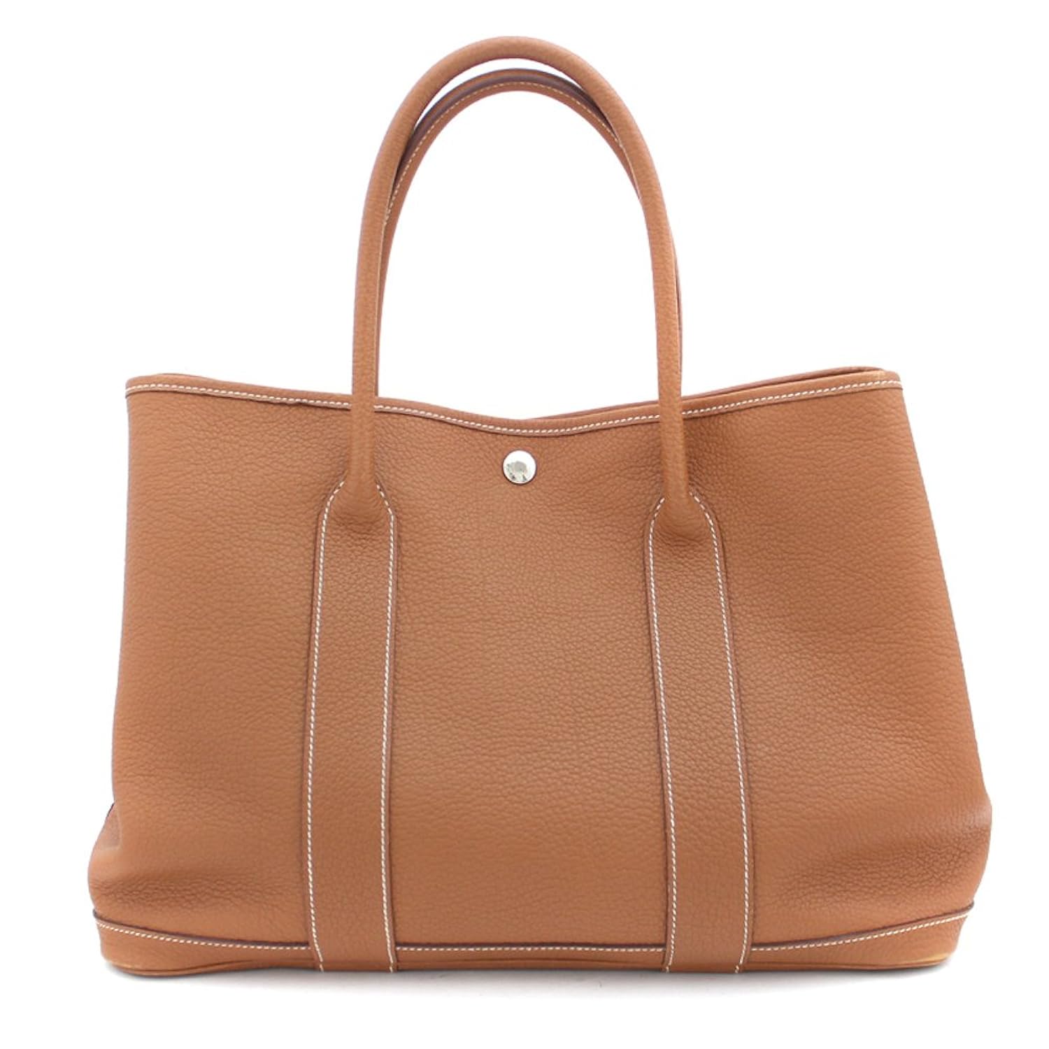 大流行中 Hermes エルメス 美品 ネゴンダ ゴールド ガーデンパーティpm K刻 トートバッグ レザー ブラウン シルバー金具 茶色 中古 レディース バッグ B073vkknk2 Colegiodepsicologos Hn