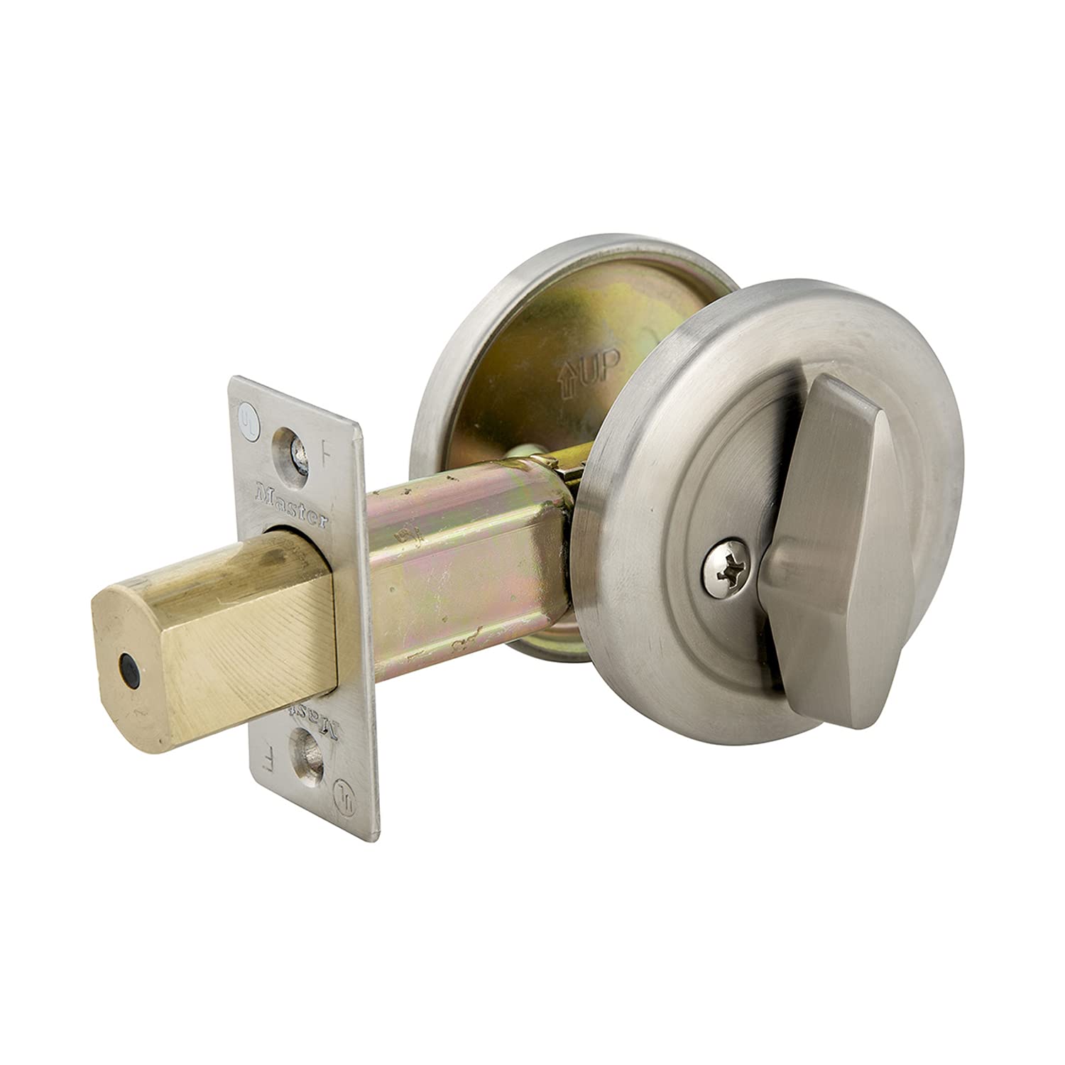 Master Lock DSC0532D Commercial One-Sided Cylinder Deadbolt, Satin Chrome by Master Lock