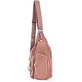VAKAER Sling Bag for Women, Small Crossbody Bags with Adjustable Strap,Lightweight Casual Daypack Backpacks for Travel Hiking (Reddish Brown)