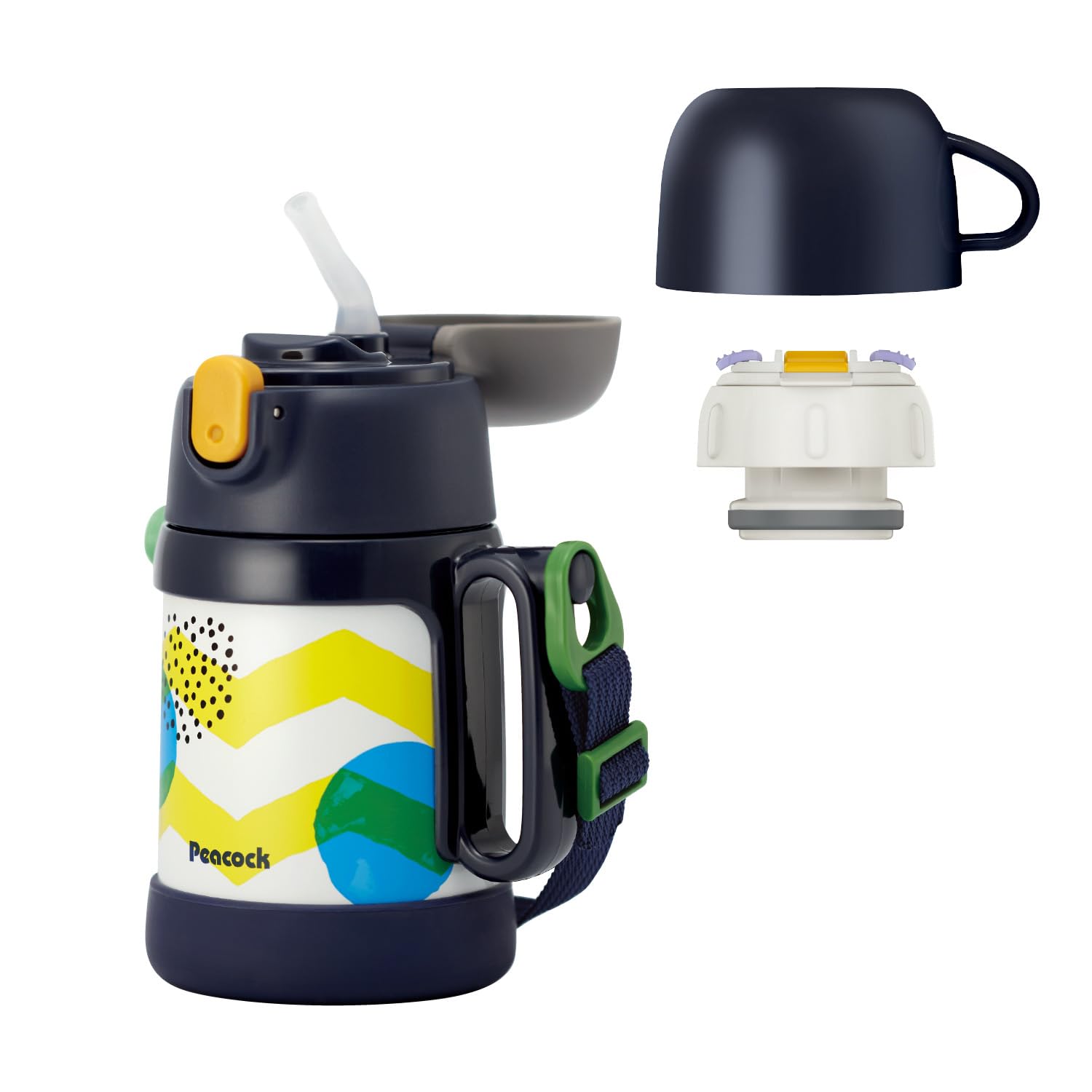 ピーコック 子供用水筒 ブルーグレーの商品画像