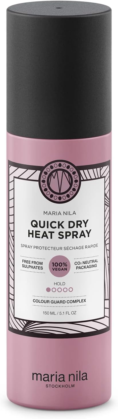 Maria Nila Quick Dry Heat Spray, Minimizes Drying Time, 100% Vegan & Sulfate/Paraben free, 150 ml, 150 ml (Pack of 1)