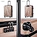 Coolife® 3 Piece Luggage Suitcase Hardside Spinner set with TSA 20 inch 24 inch 28 inch Carried on Trunk(blue)