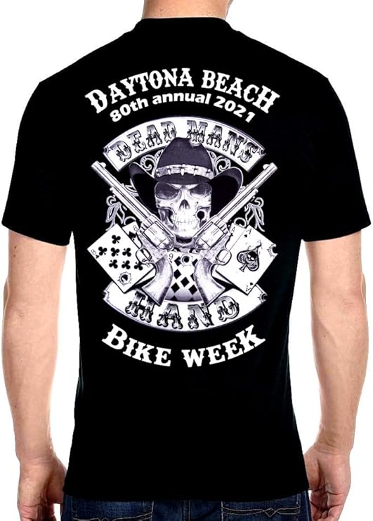 Leather Supreme Mens Daytona Bike Week 2021 Dead Mans Hand