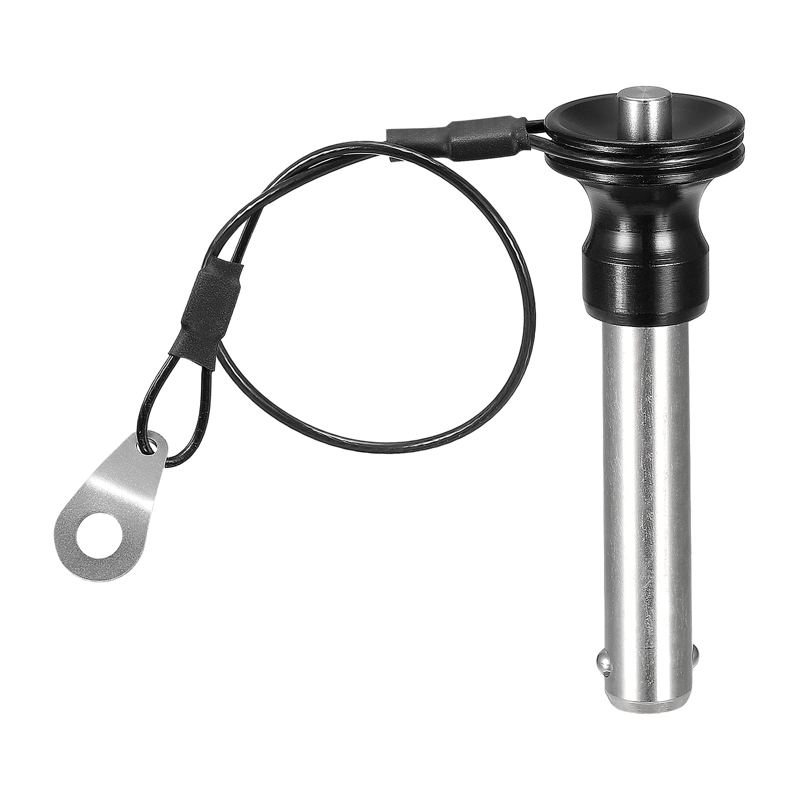 DTGN 10mmx35mm(DxL) Quick Release Pin - Good for Quickly Connecting Hooking Up Components - 304 Stainless Steel Push-Button Ball Locking Pins with Wire - Silver