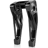 Eumti 8" Tall Pullback Handlebar Risers 1" Clamping CNC One-Piece Gloss Black Fit for Harley Dyna Sportster M8 Softail Street Bob Low Rider ST Standard FXST FXBB FXBBS FXLRS FXLRST 2018-2024